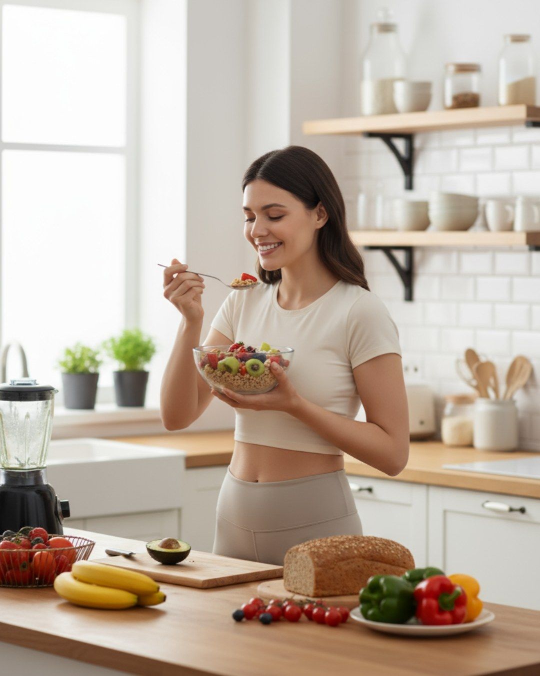 Visual representation of focused attention during a mindful eating exercise